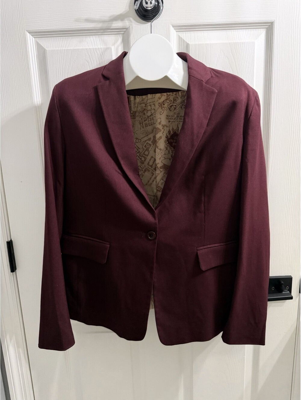 Wizarding World Of Harry Potter Womens Blazer Marauder Map S/M Size Tag Missing